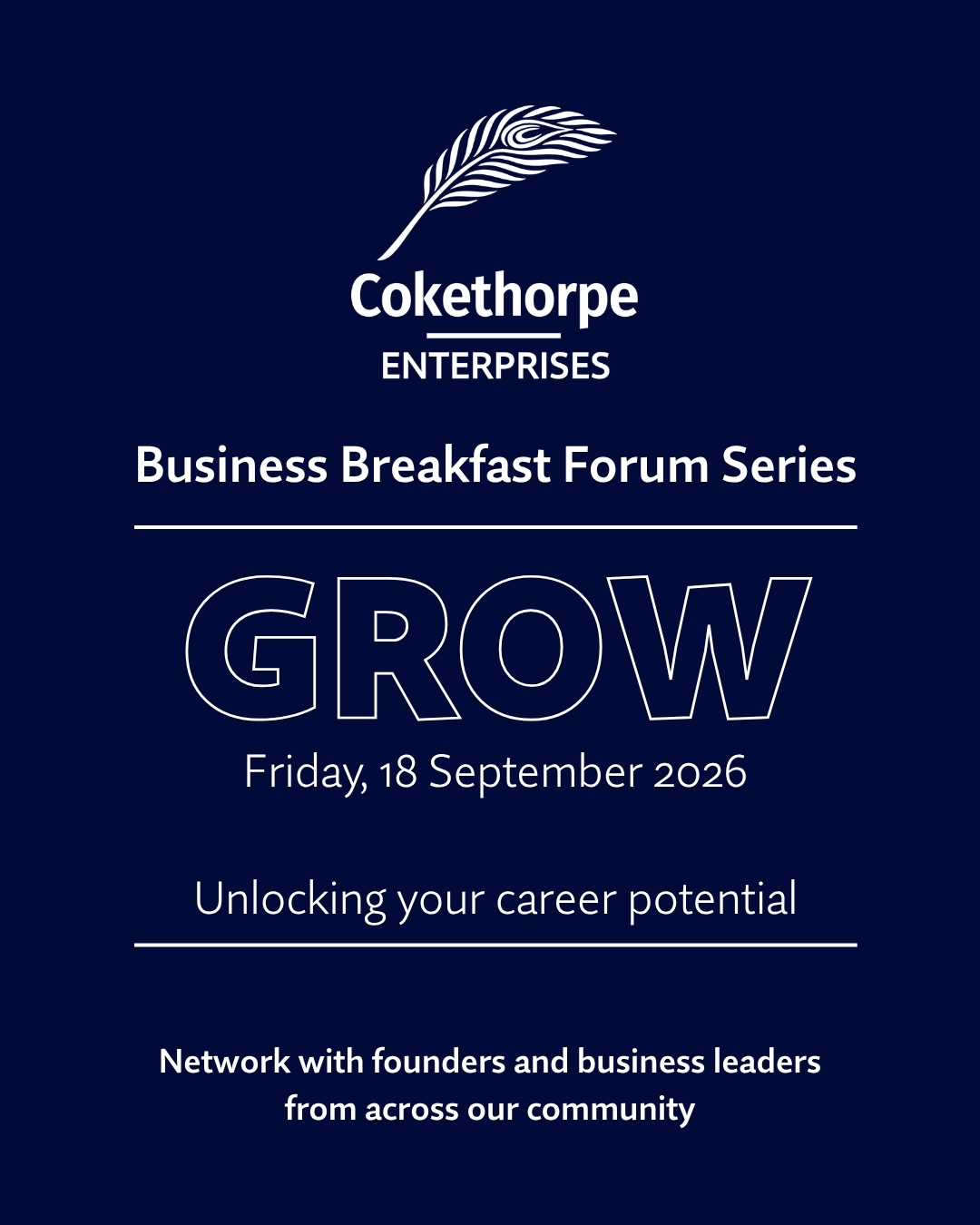 business breakfast GROW