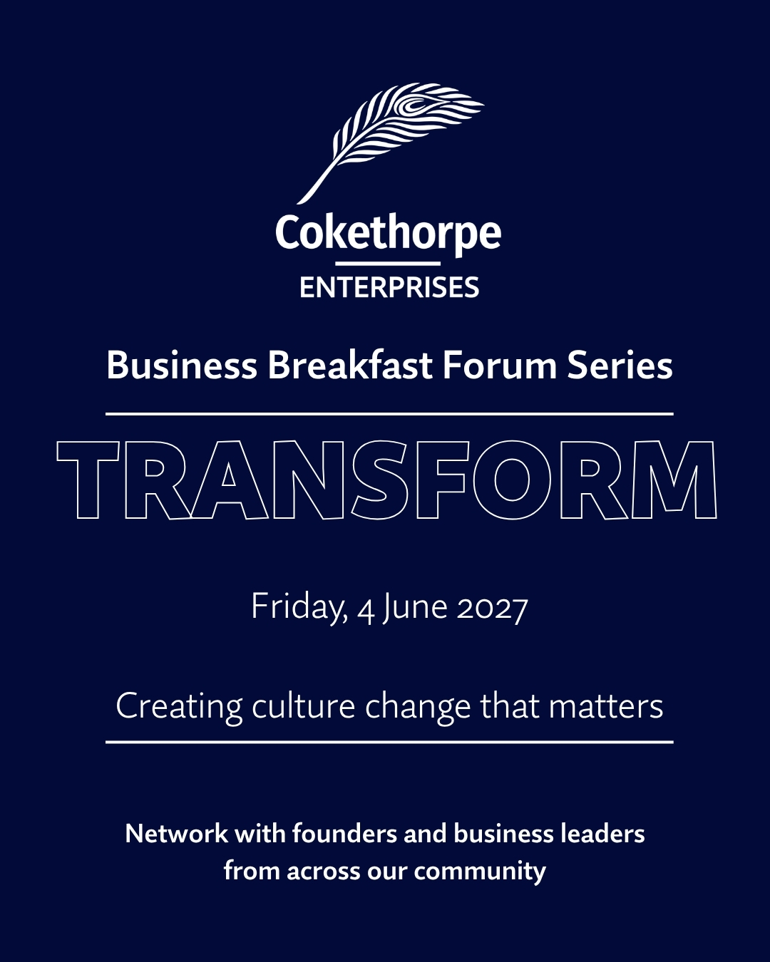 business breakfast TRANSFORM